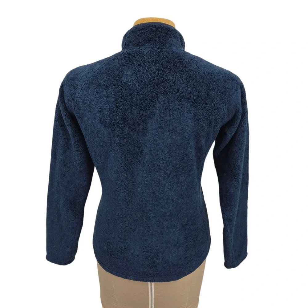The North Face Fleece Pullover Womens M Blue Quarter Zip Osito High Pile Soft
